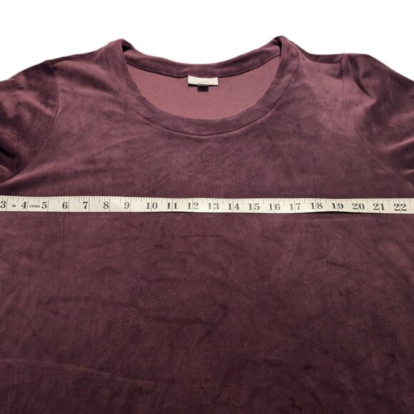 J. Jill Pure Jill Velour A Line Dress with pockets - Picture 3 of 4